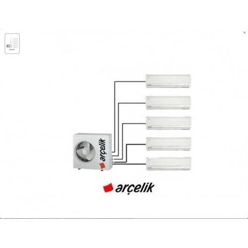 Arçelik 1+5 Multi Sistem Duvar Tipi Inverter Klima 12+12+12+12 